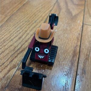 Benny Bob the Builder cowboy hat Diecast 5" Backhoe Scoop 2005 red black